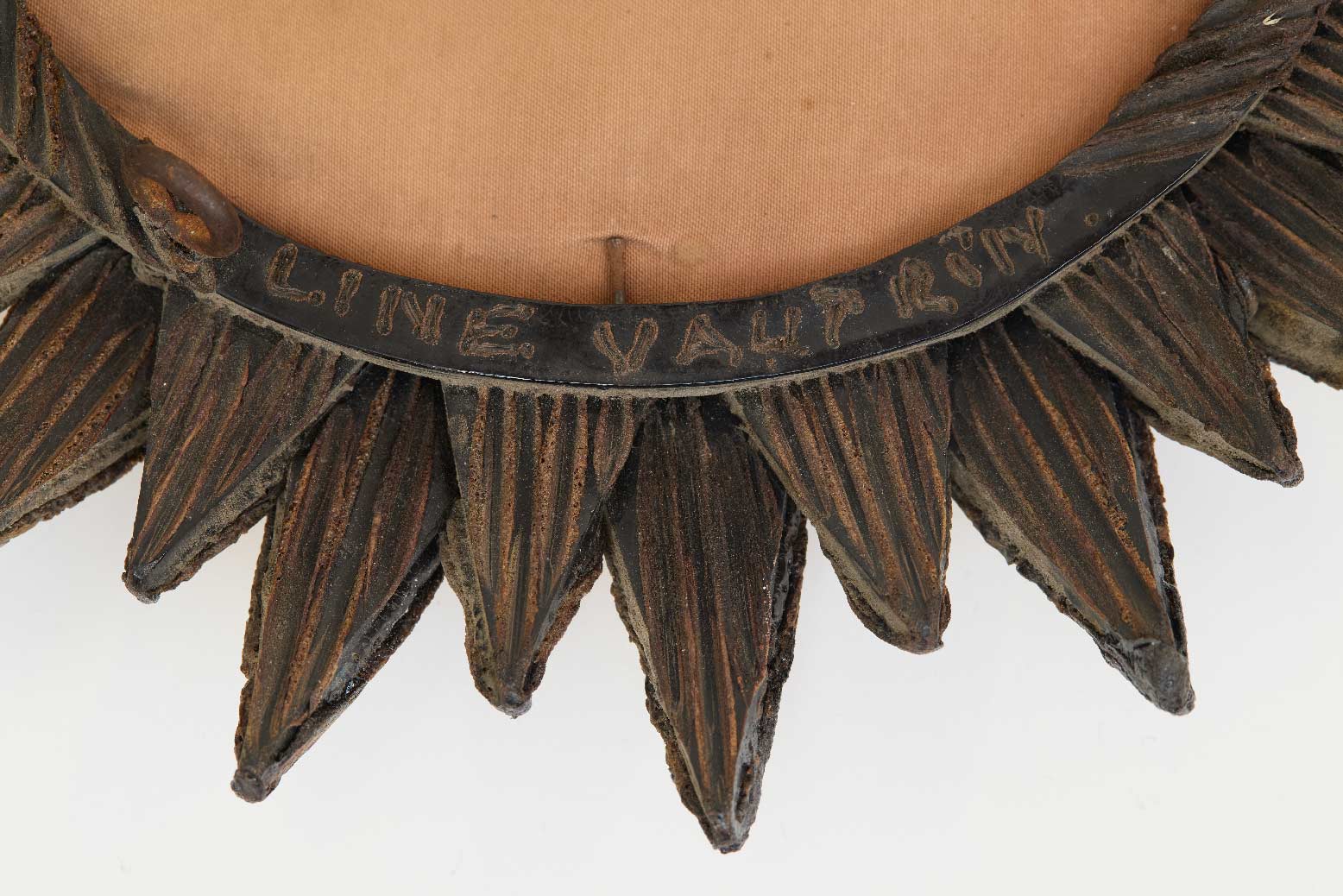 Line Vautrin, Miroir « Soleil à pointes n°1 » doré, vue 01