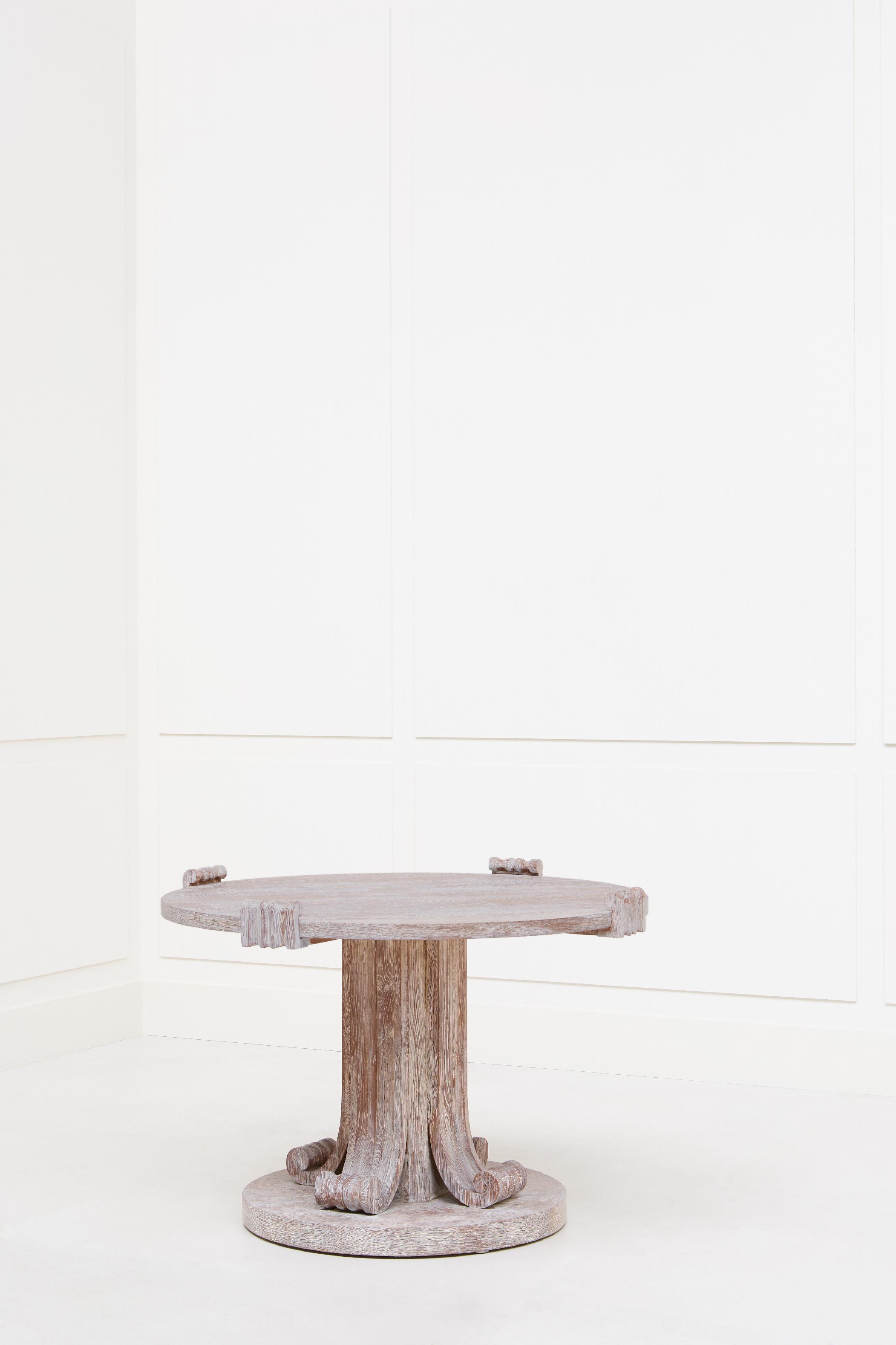 Jean-Charles Moreux & Bolette Natanson, Pedestal table big model, vue 01