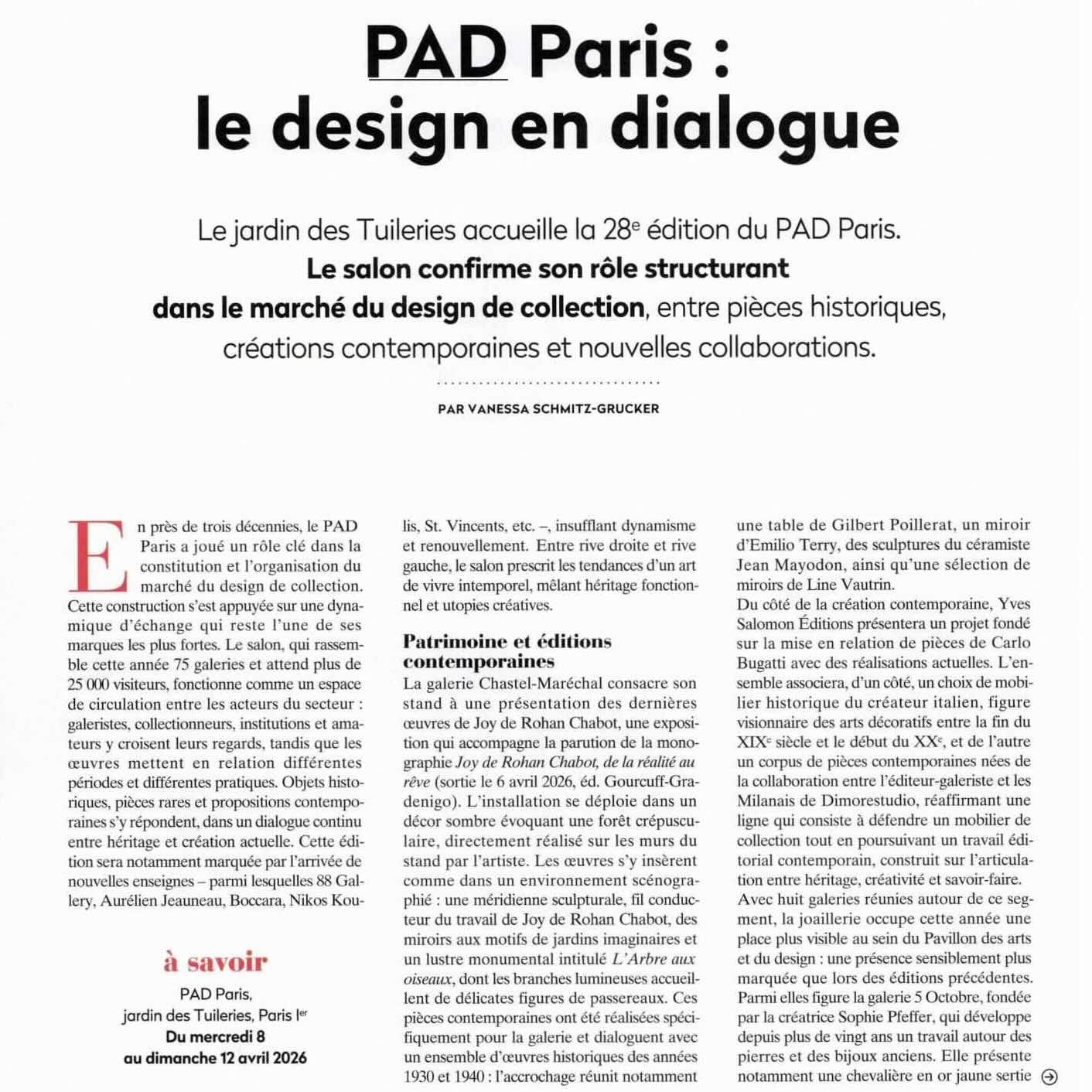 « LA GAZETTE DROUOT », 3 AVRIL 2026